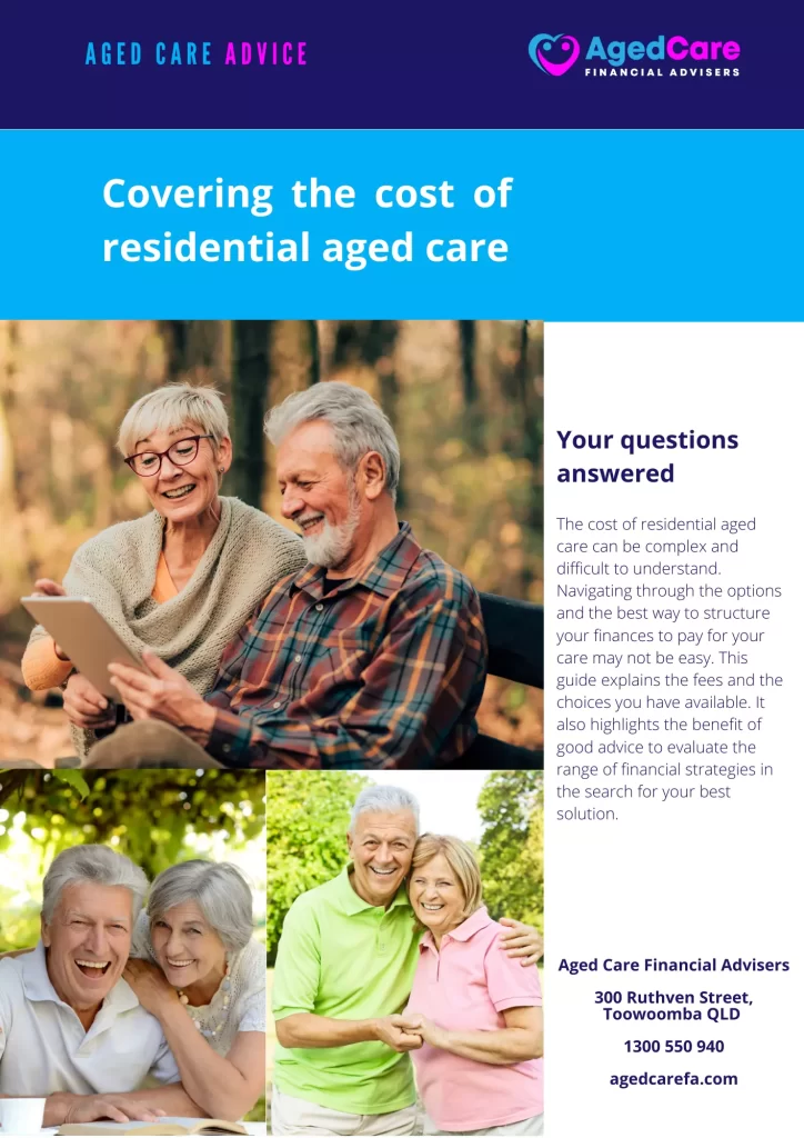 Covering the cost of residential aged care eBook