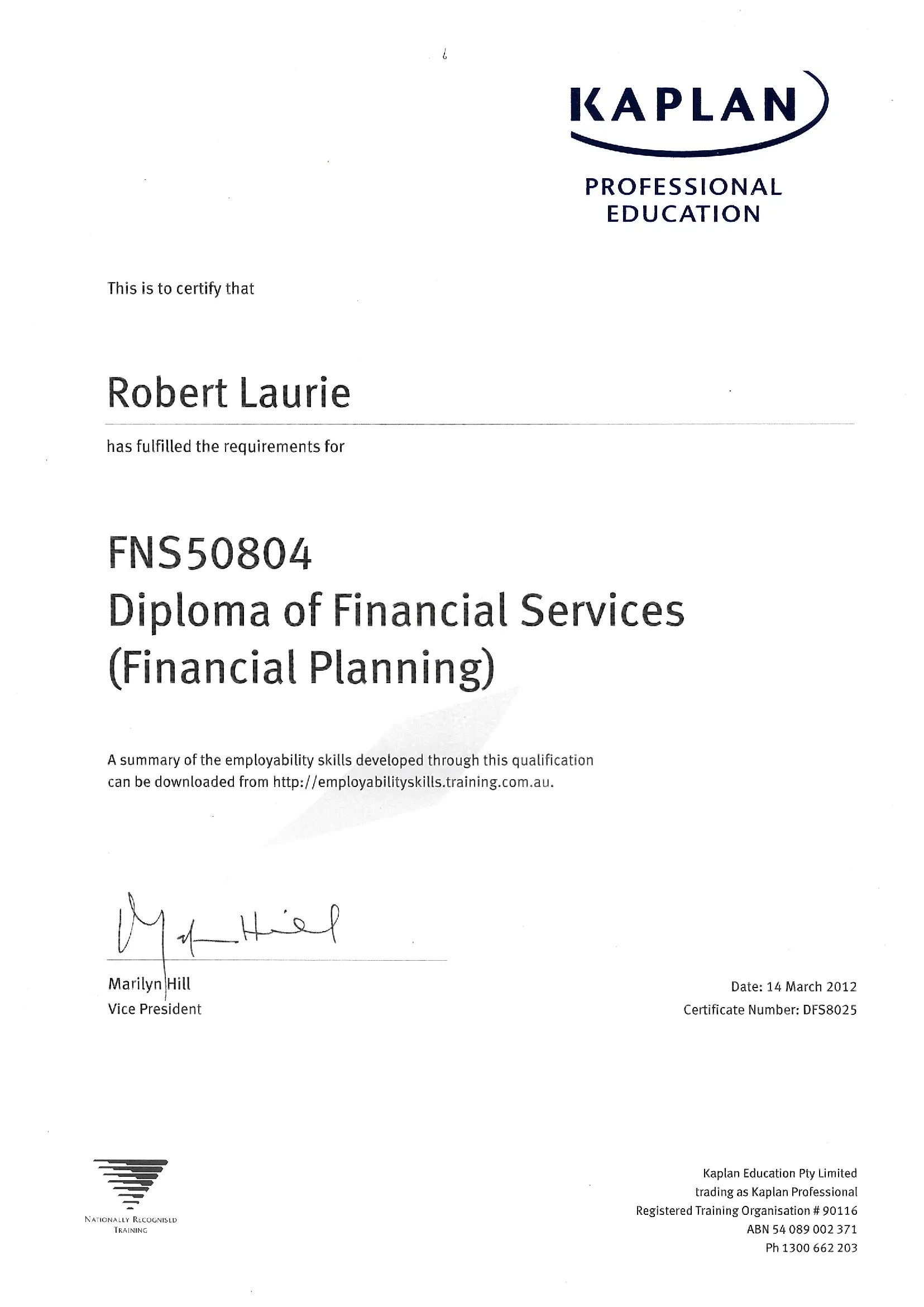 Diploma-of-Financial-Services-Certificate