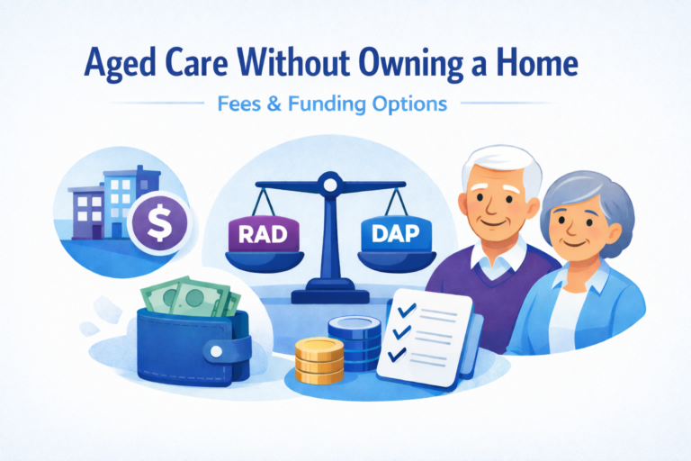 aged care without owning a home