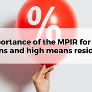 Importance of the MPIR for low means and high means residents.