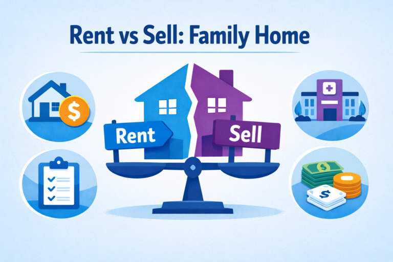 Renting vs selling the family home for aged care