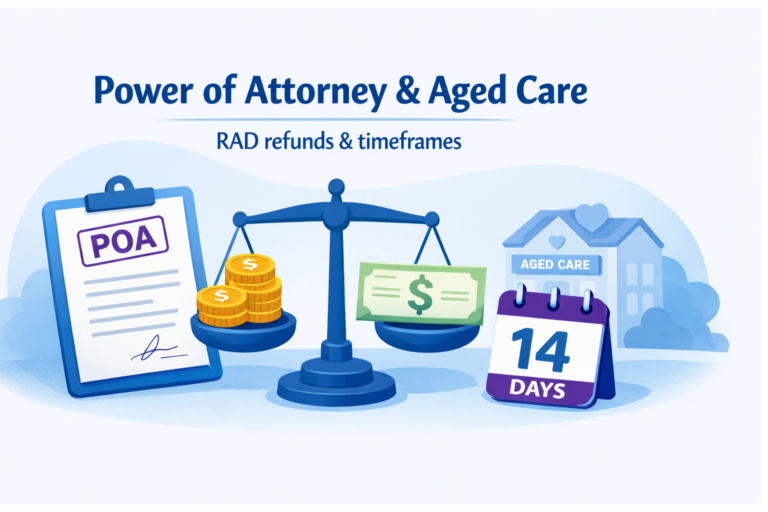 power of attorney and aged care