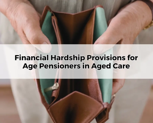 Financial Hardship Provisions for Age Pensioners in Aged Care