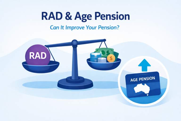 How does paying a RAD affect the age pension